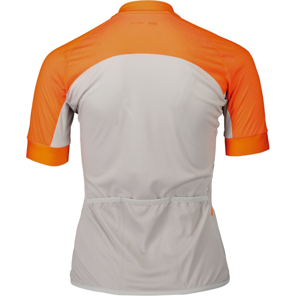 POC Essential Road Logo Jersey Women - 8666 Zink Orange/Granite Grey