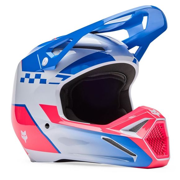 Fox V1 cross helmet - COLLECT - CHILDREN - Blue / PinkRef: FX6353