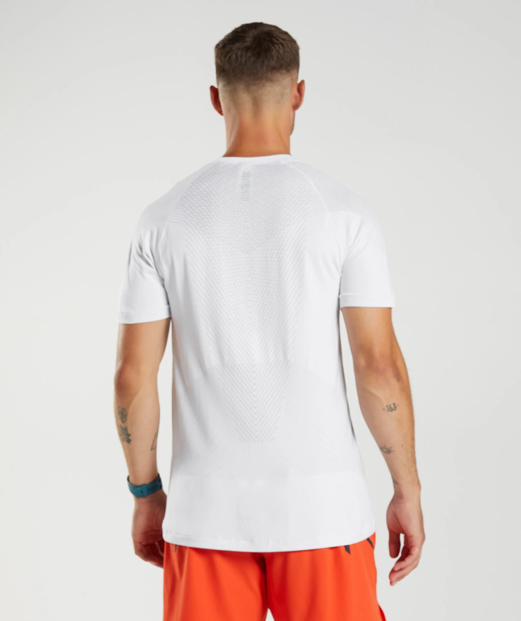 Apex Seamless T-Shirt White/Light Grey