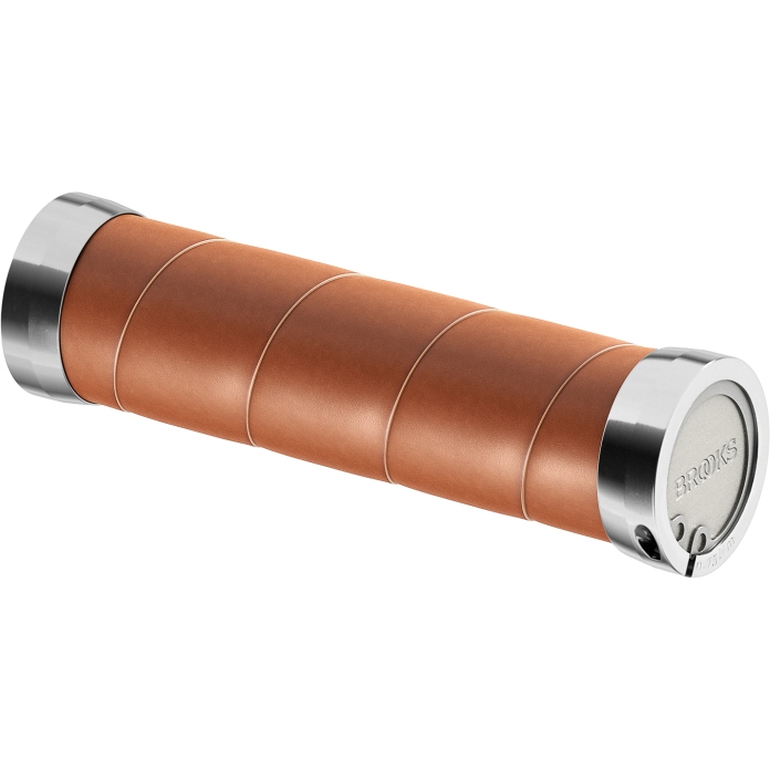 Brooks Slender Leather Grips for Twist Shifter - 130/100mm - honey