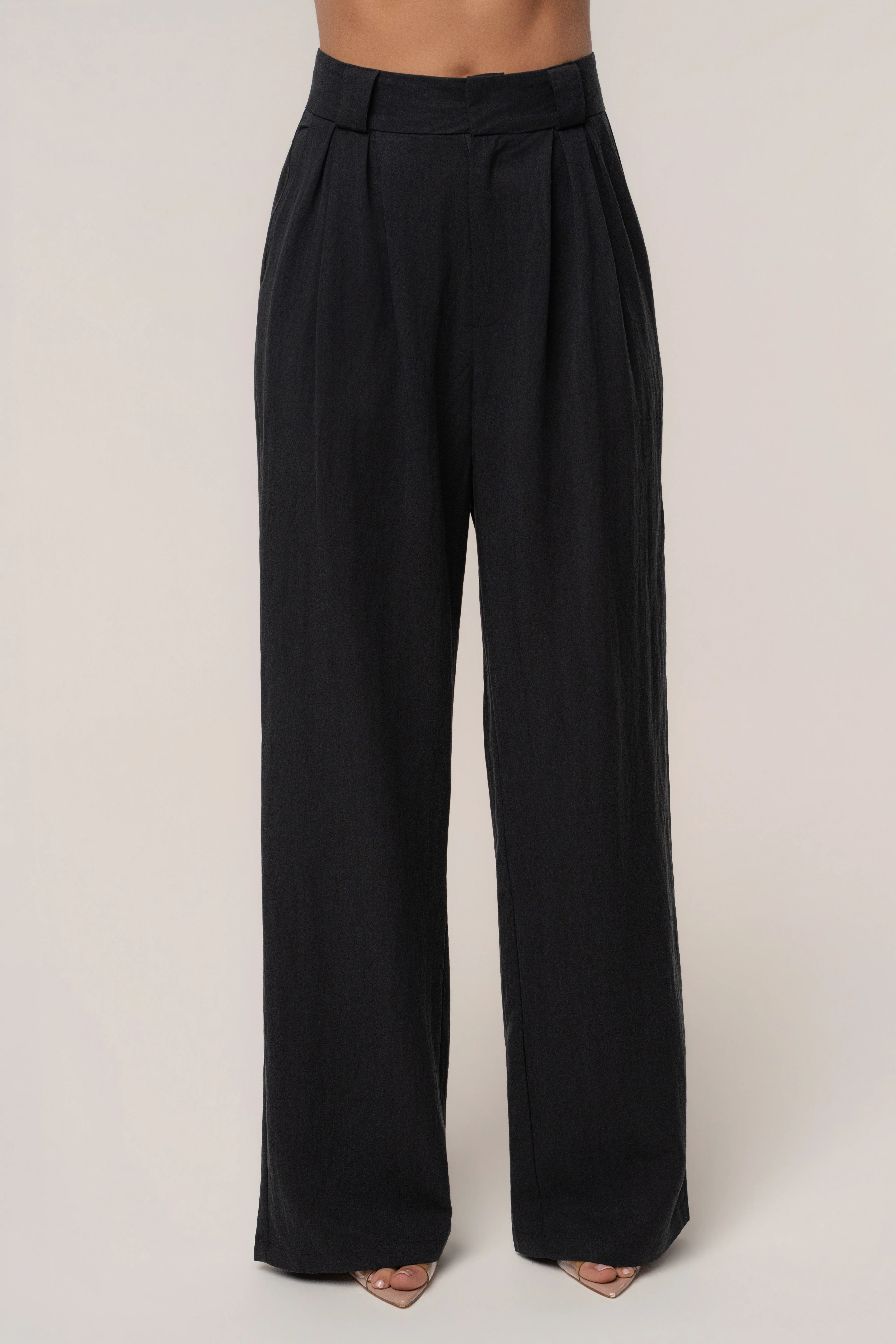 Black Stay Ready Trouser