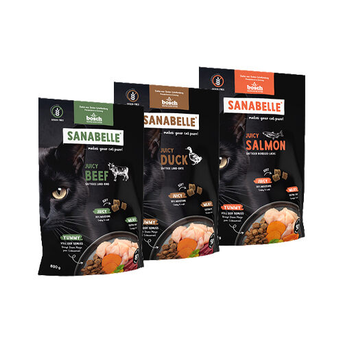 Sanabelle Juicy Cat Snack - Duck - 250 g