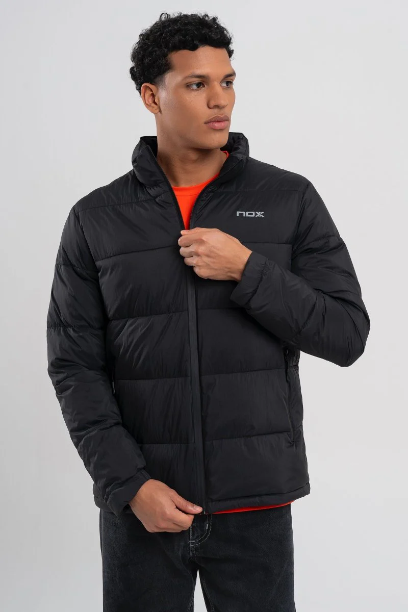 Men's quilted jacket TEAM black