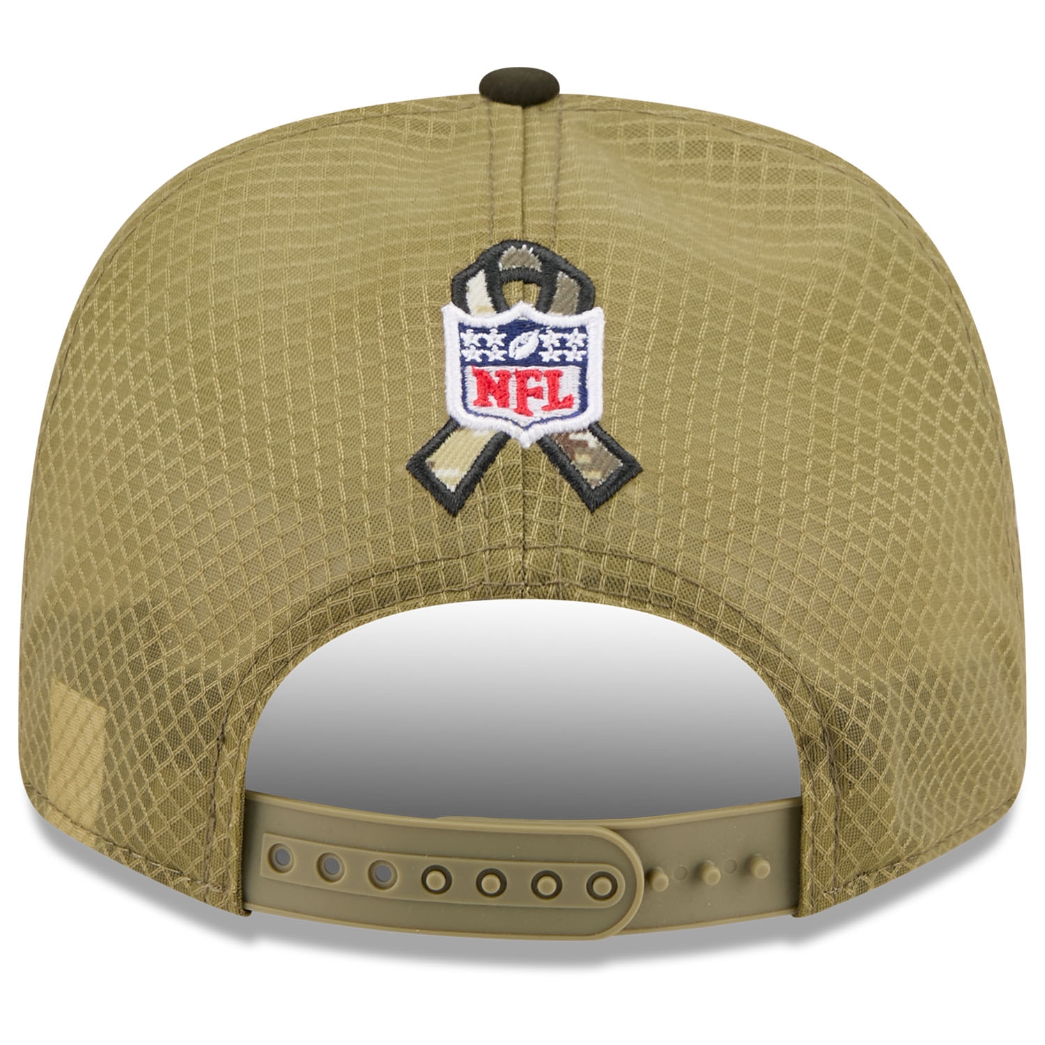 Jacksonville Jaguars 2025 NFL Salute to Service 9SEVENTY Trucker Snapback Cap Olive