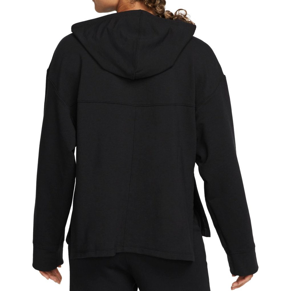 Nike Yoga Dri-FIT Fleece Hoodie Women - black/iron grey DM7033-010