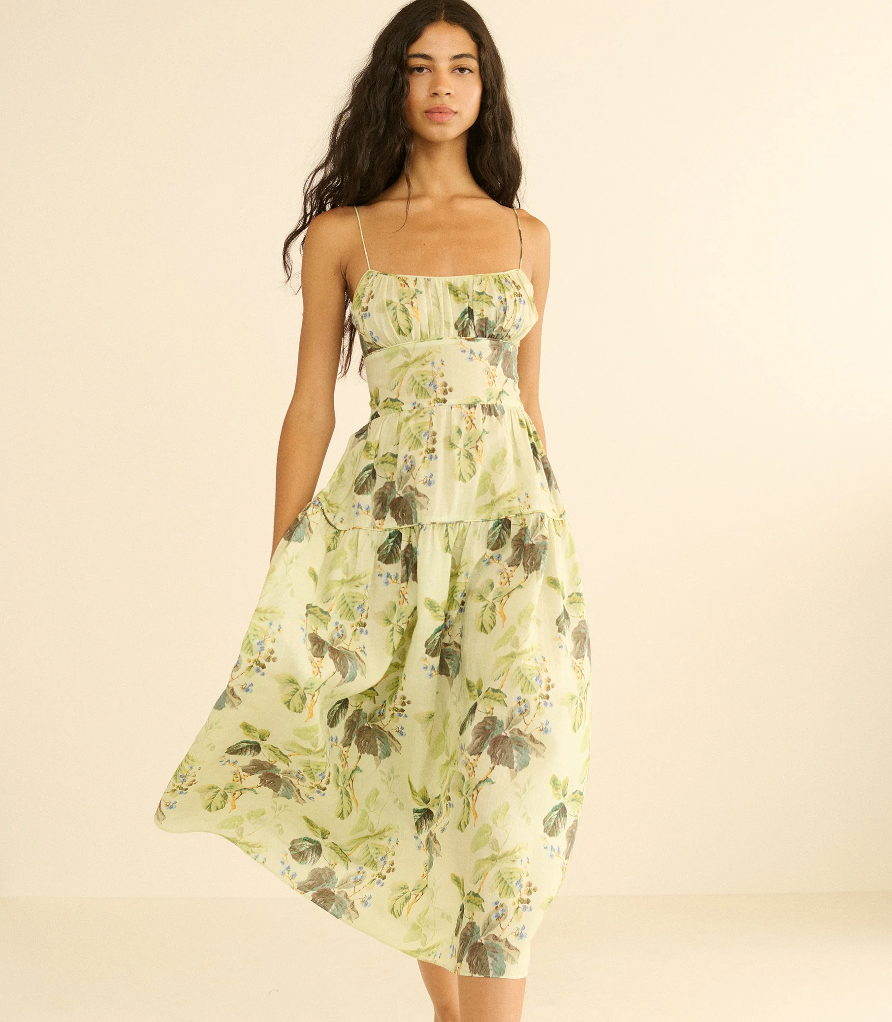 Benoit Midi Dress - Floraison de Mures