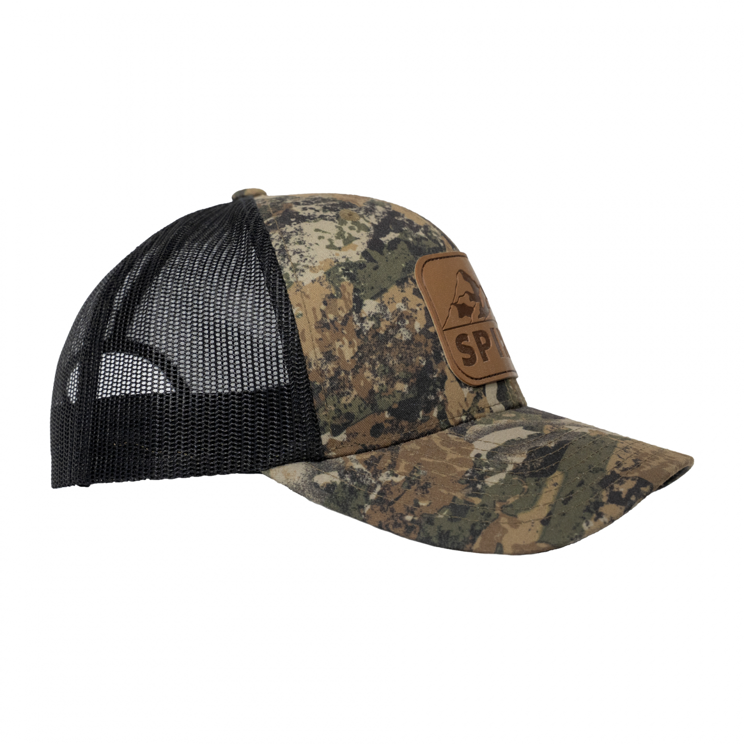 Spika Patch Trucker Cap Unisex (Mountain Camp\/ Black)