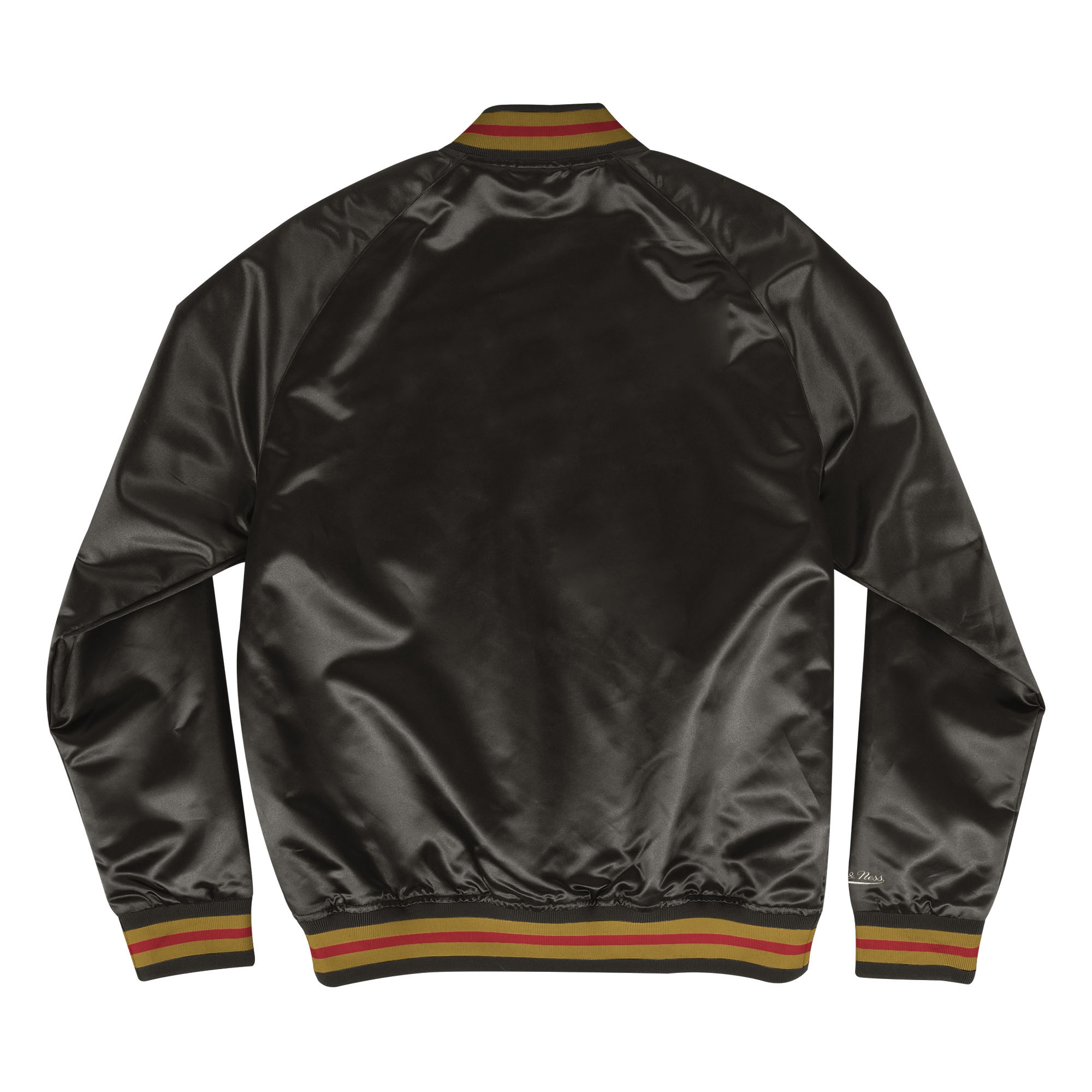 San Francisco 49ers Mitchell & Ness Lightweight Satin NFL Jacket Black