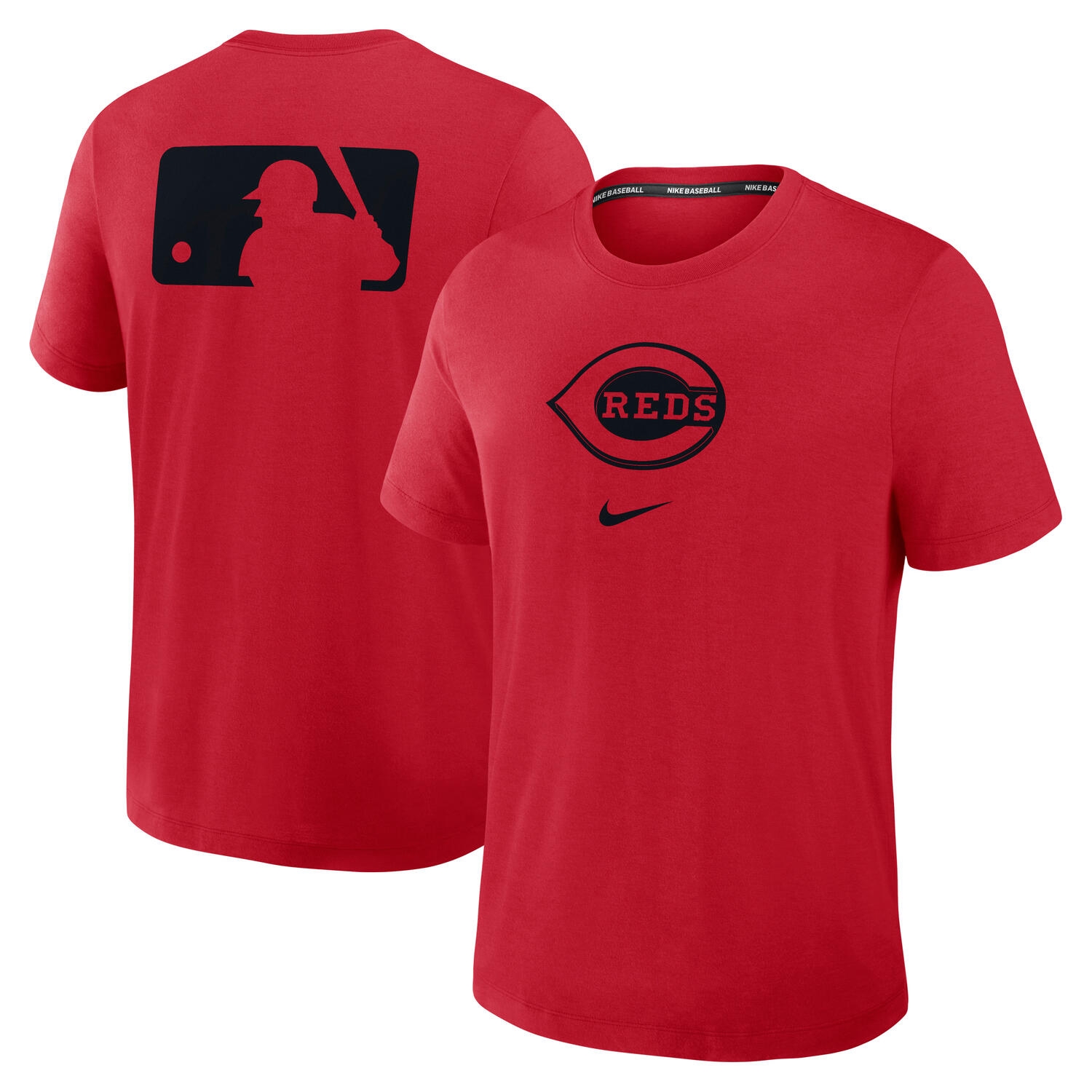 Cincinnati Reds Early Work 2025 MLB Authentic Nike Tri-Blend T-Shirt Red