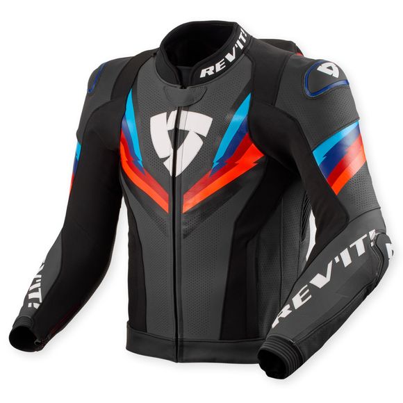 Motorcycle jacket Rev it quantum 3 pro - black / blueRef: RI1667