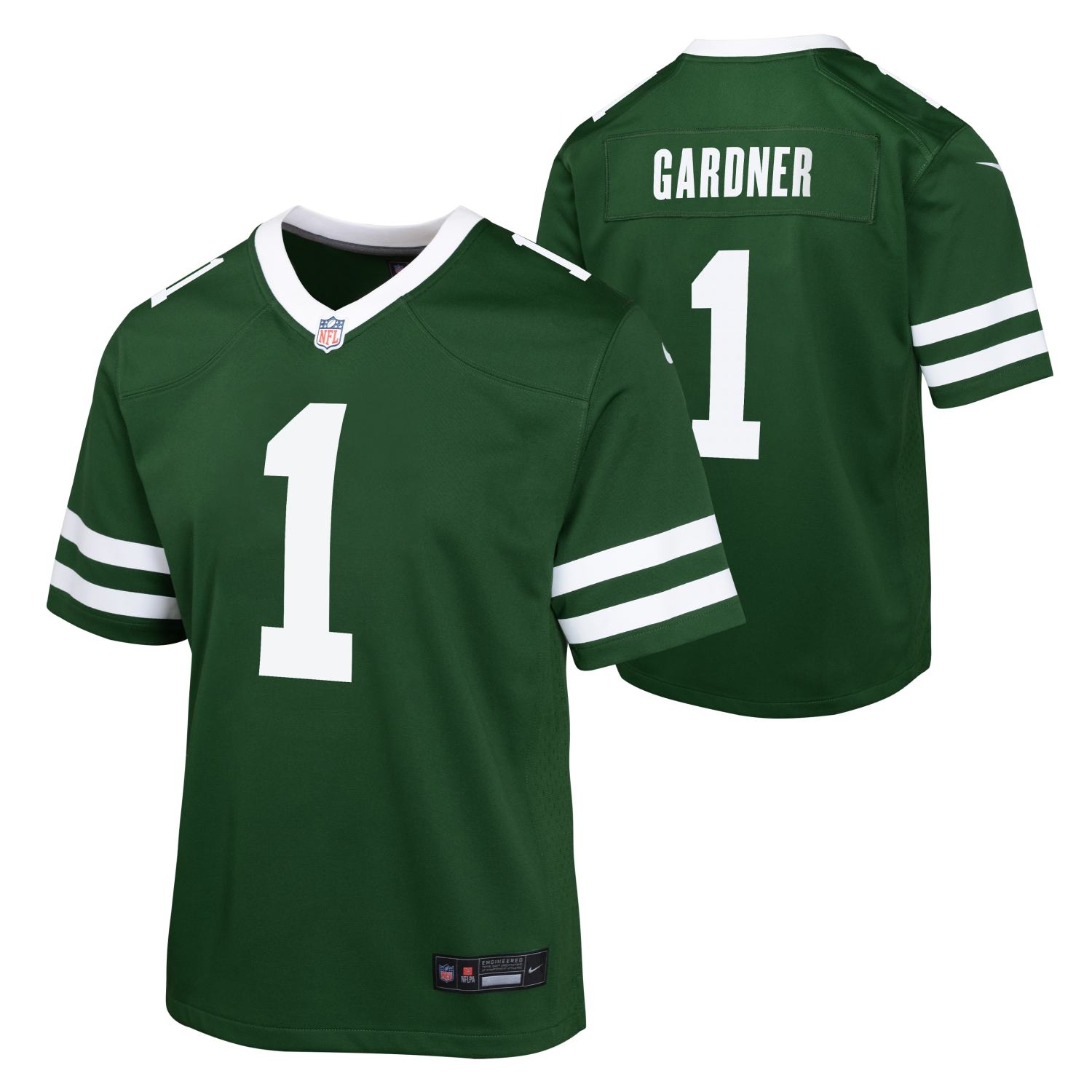 Sauce Gardner #1 New York Jets Game NFL Jersey Green (YOUTH)