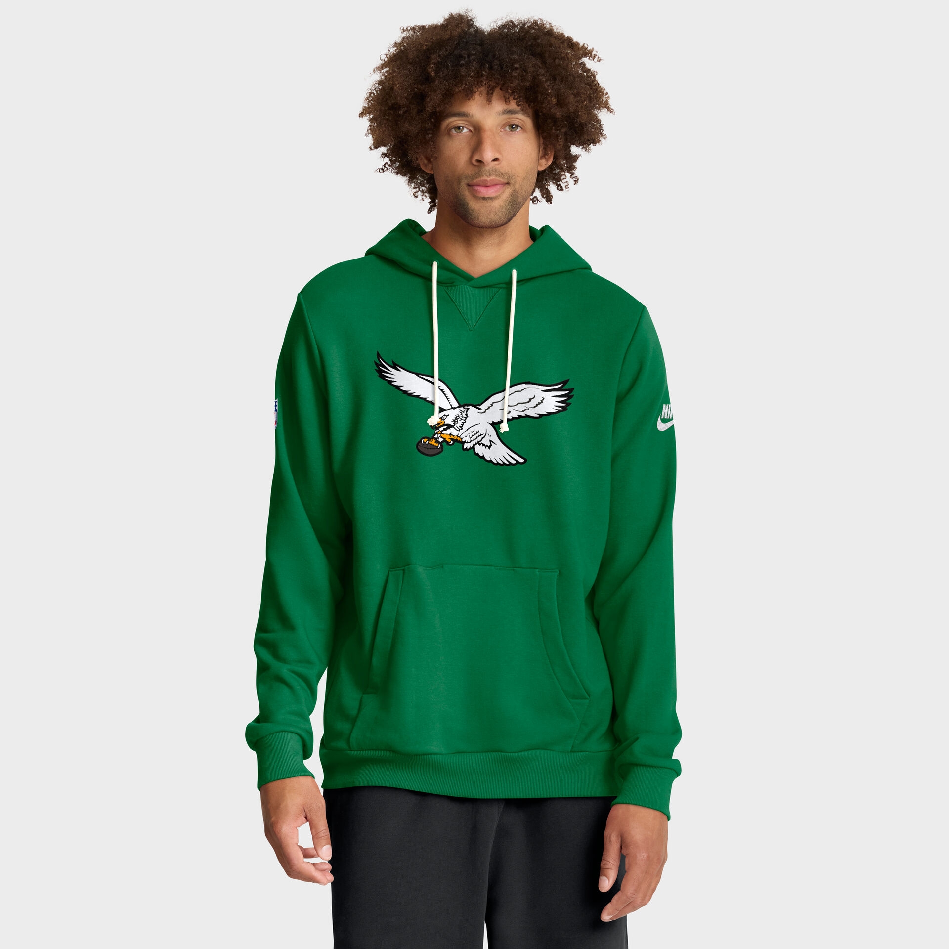 Philadelphia Eagles 2025 NFL Sideline Nike Vintage Alternate Hoodie Green