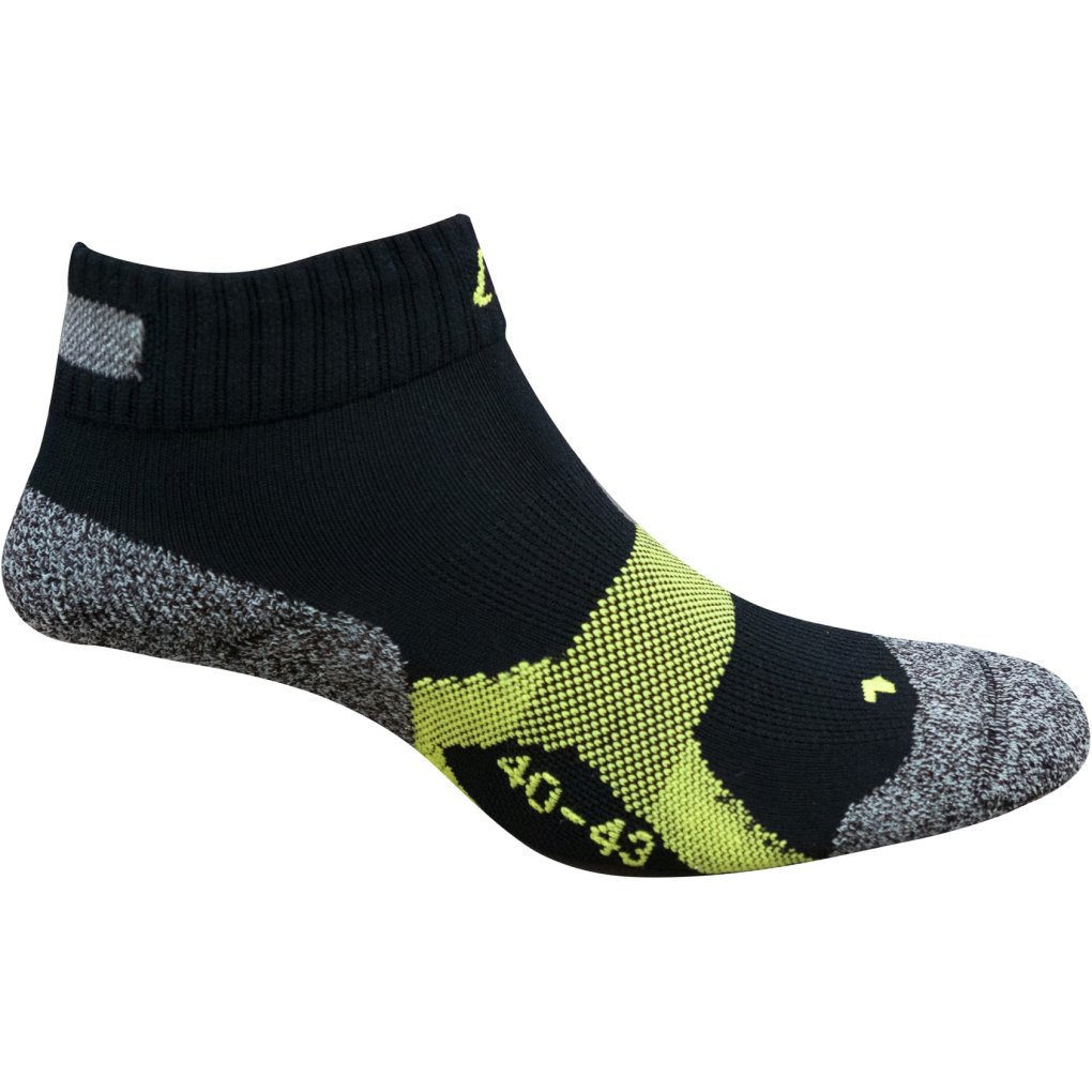 P.A.C. Original RN 5.2 Running Reflective Pro Short Socks Men - Black/Banana