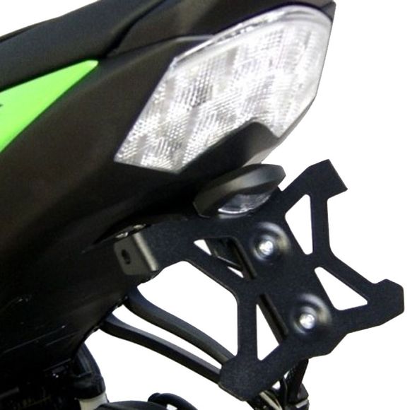 Top Block License Plate Mount KAWASAKI ZX10R 08/10 - BlackRef: tb0228 / spek22