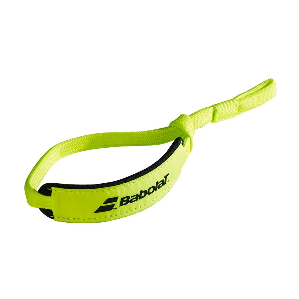 YELLOW BABOLAT PAD WRIST STRAP