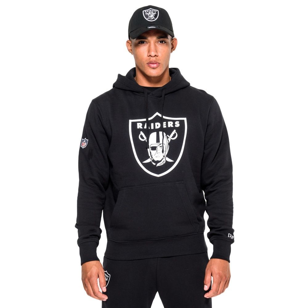 Las Vegas Raiders Logo Hoodie New Era NFL Sweatshirt Schwarz