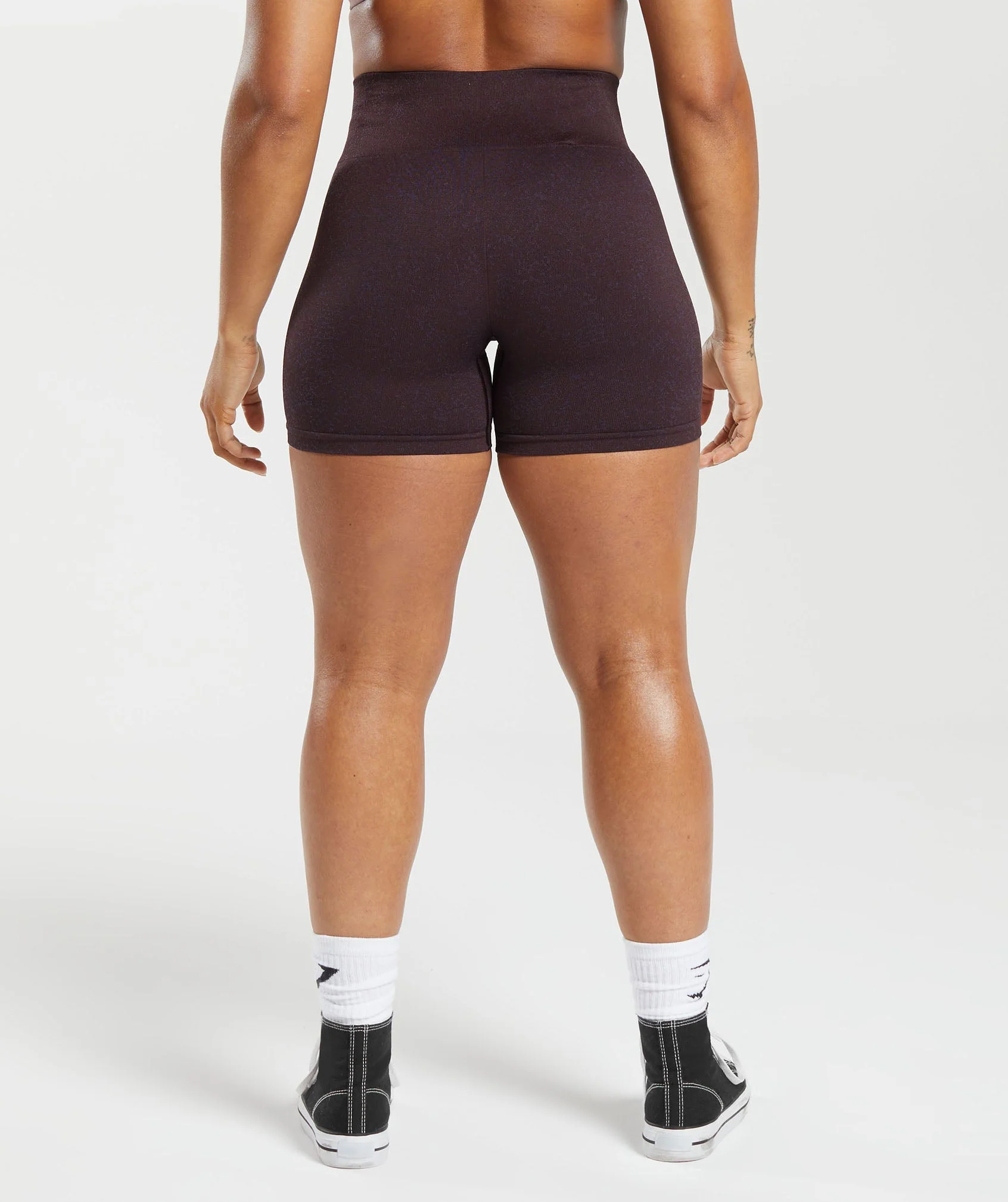 Adapt Fleck Seamless Shorts Plum Brown/Dewberry Purple