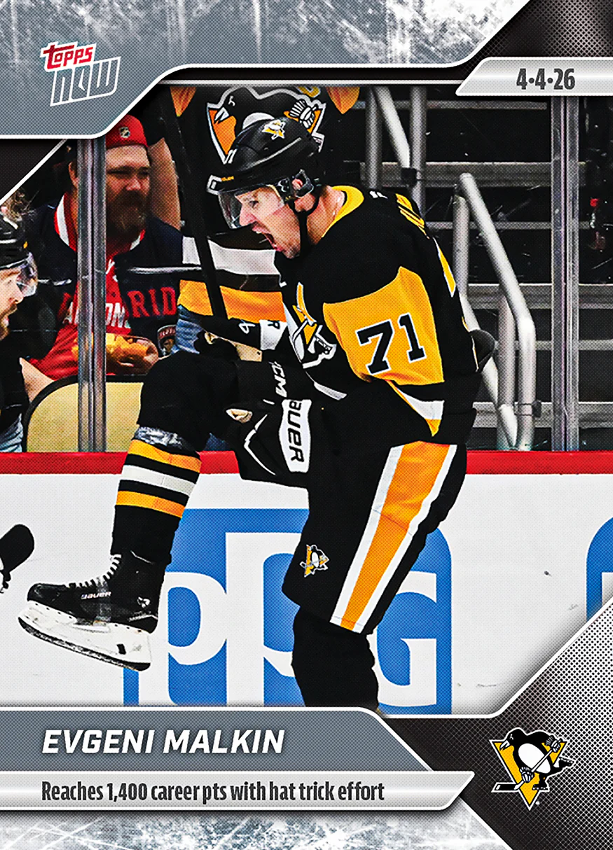 Evgeni Malkin - 2025-26 NHL Topps NOW® - Sticker # 139 Pack - PR: 265