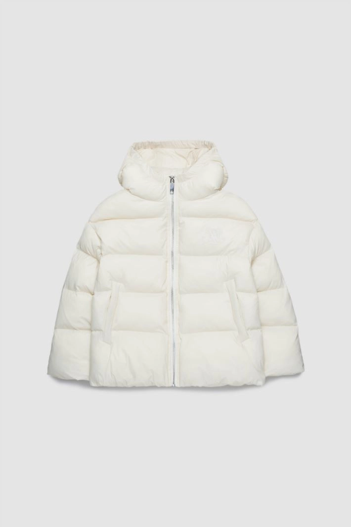 Classic hooded padded jacket KID - WHITE