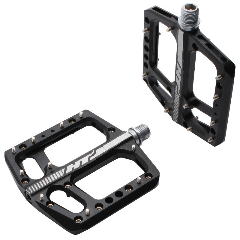 HT AE06 EVO+ Flat Pedal Aluminium - black
