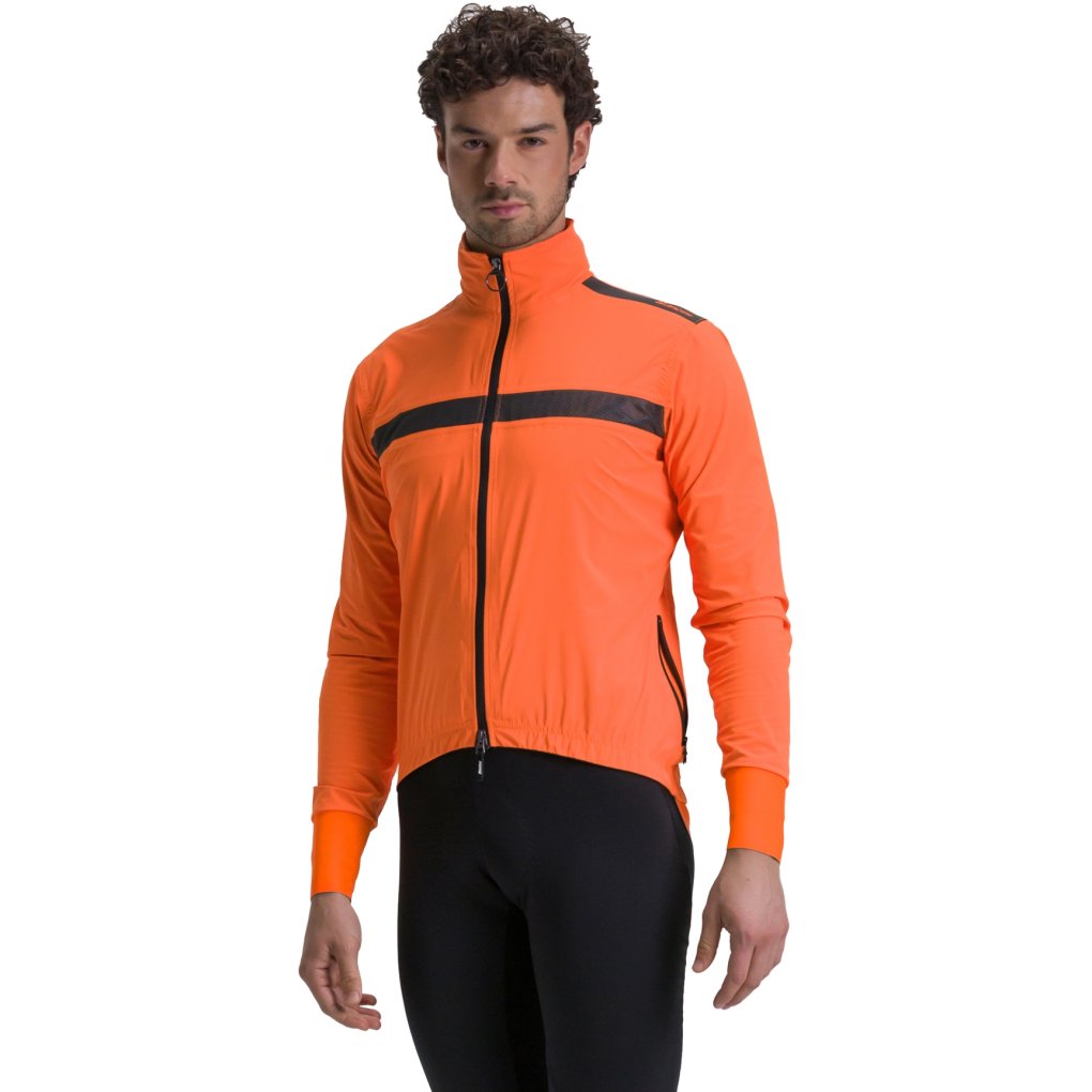 Santini Guard Neos Rainproof Cycling Jacket Men 4W50875GUARDNEOS - orange fluo AF