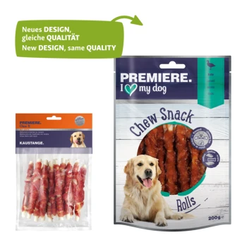 PREMIERE Chew Snack Kaustangen Rolls Ente 200g