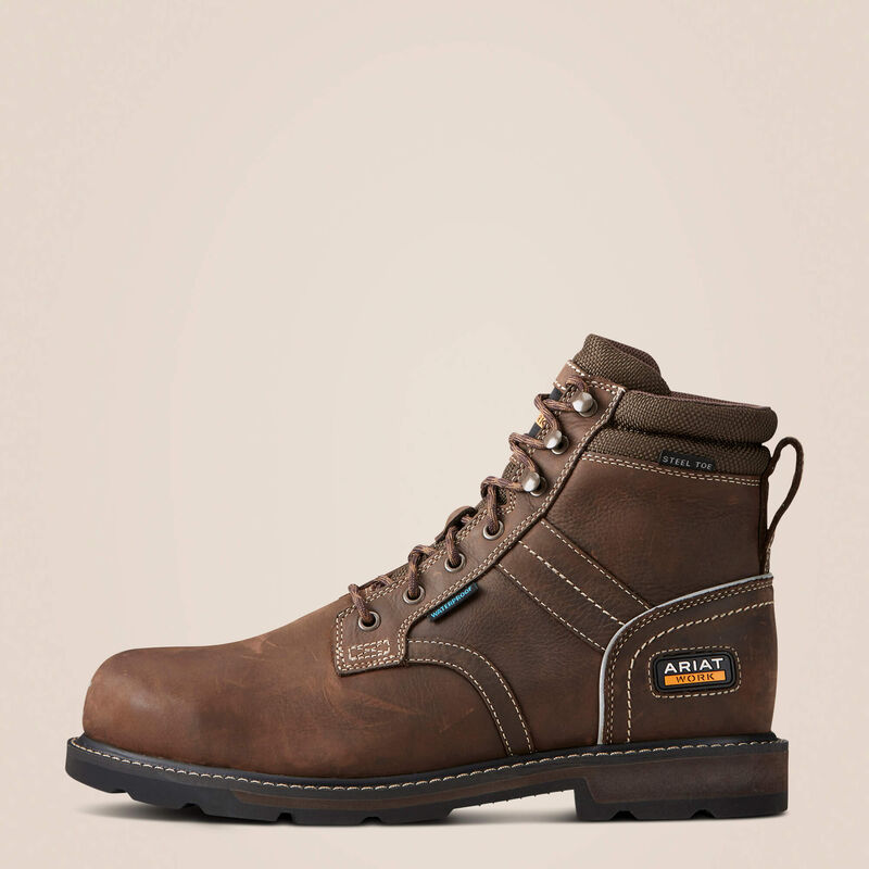 Groundbreaker 6" Lace Steel Toe Waterproof Work Boot