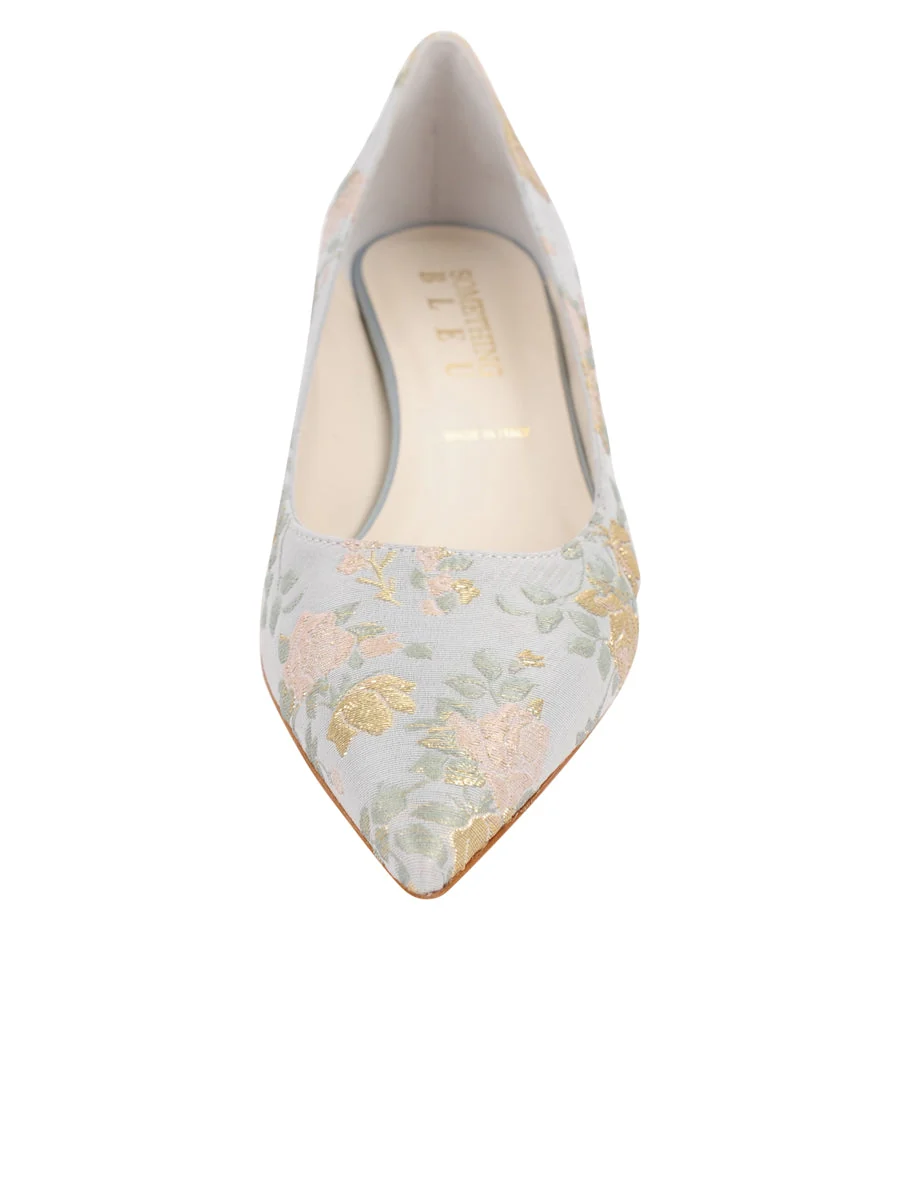 Bryn Kitten Heel Brocade