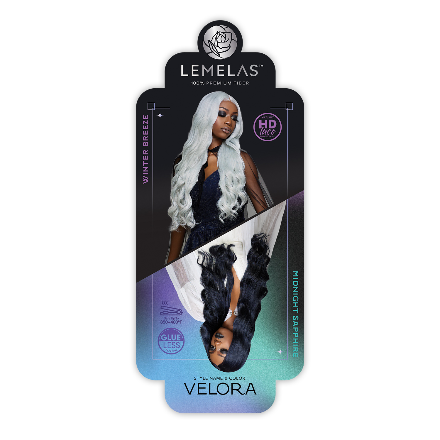 Sensationnel HD Lace Front Wig Glueless Shear Muse Lemelas Velora