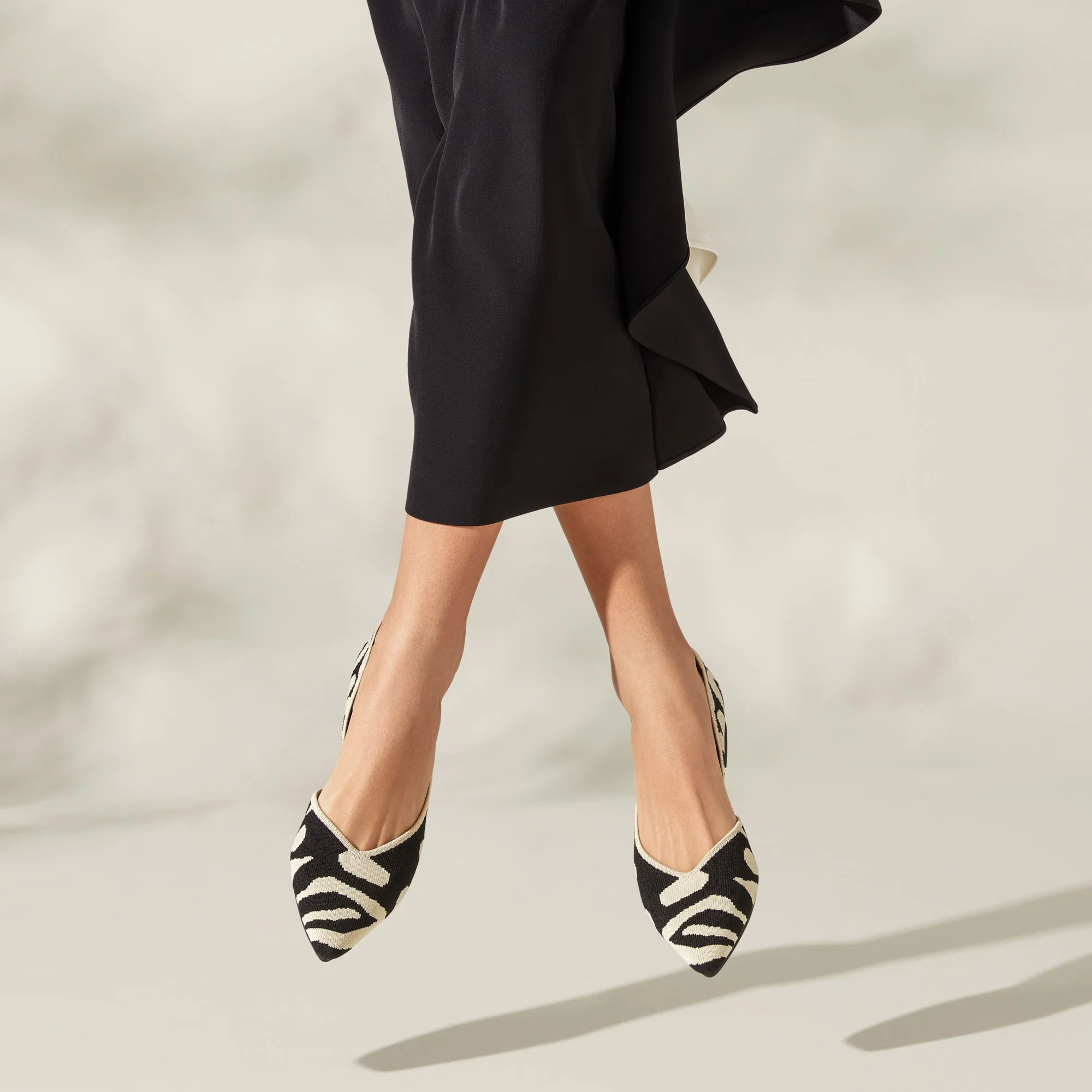 Pointed-Toe D'Orsay Flats (Melia)