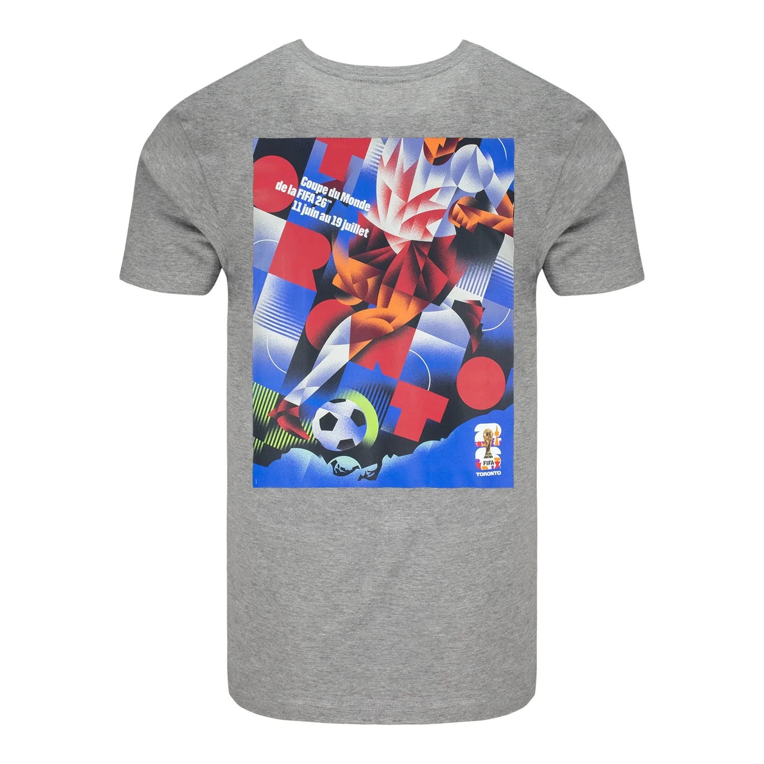 2026 Soccer Fan Collection Toronto Poster Grey T-Shirt [ENG] - Unisex