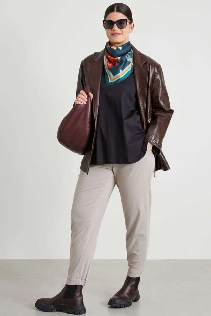 Gabardine trousers - DOVE GREY