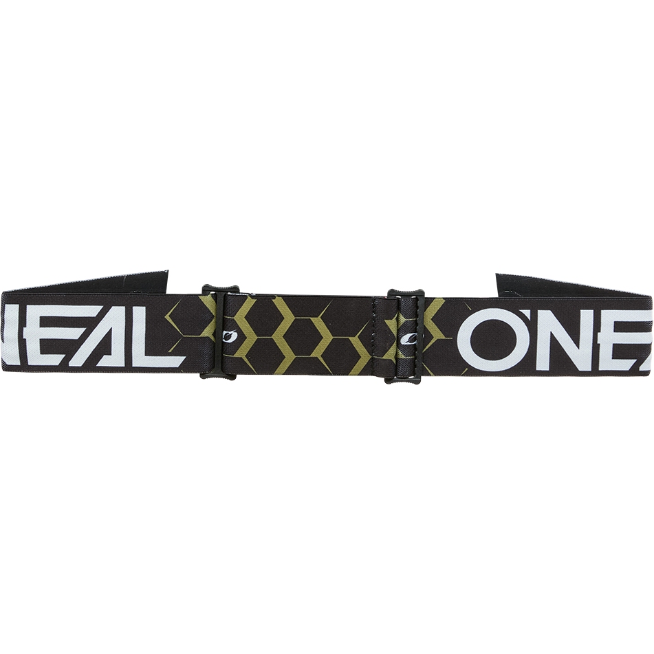 O'Neal B-33 Goggle - HEXA V.26 black/gold - silver mirror