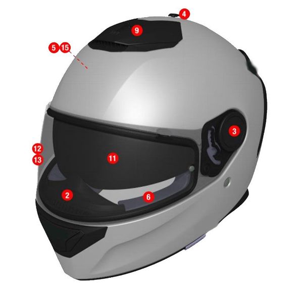Shark helmet side plate UNDER PLATE KIT - SPARTAN / SPARTAN 1.2 - BlackRef: sh1195 / fx5051pblktu