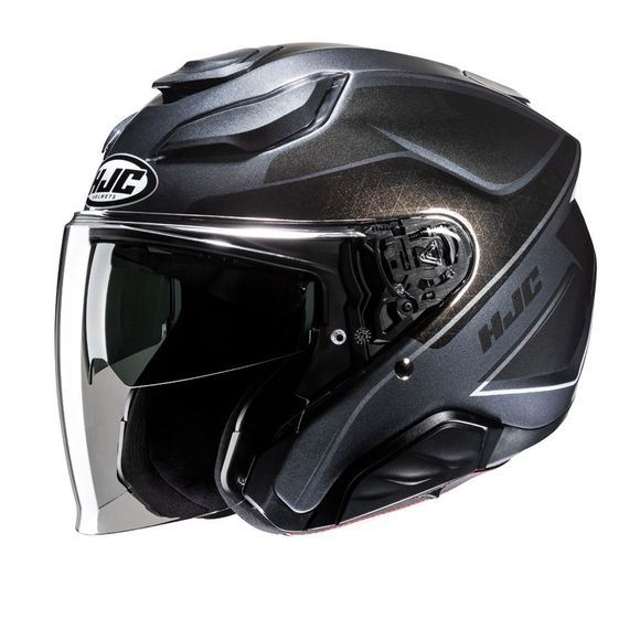 Casque jet HJC F31 - LUDI - Noir / GrisRef : HJ1117-C53789