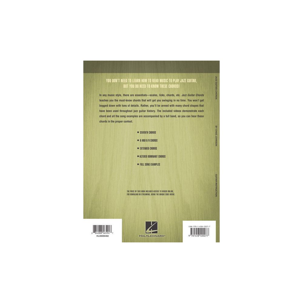Hal Leonard Jazz Guitar Chords – Thomann Ireland