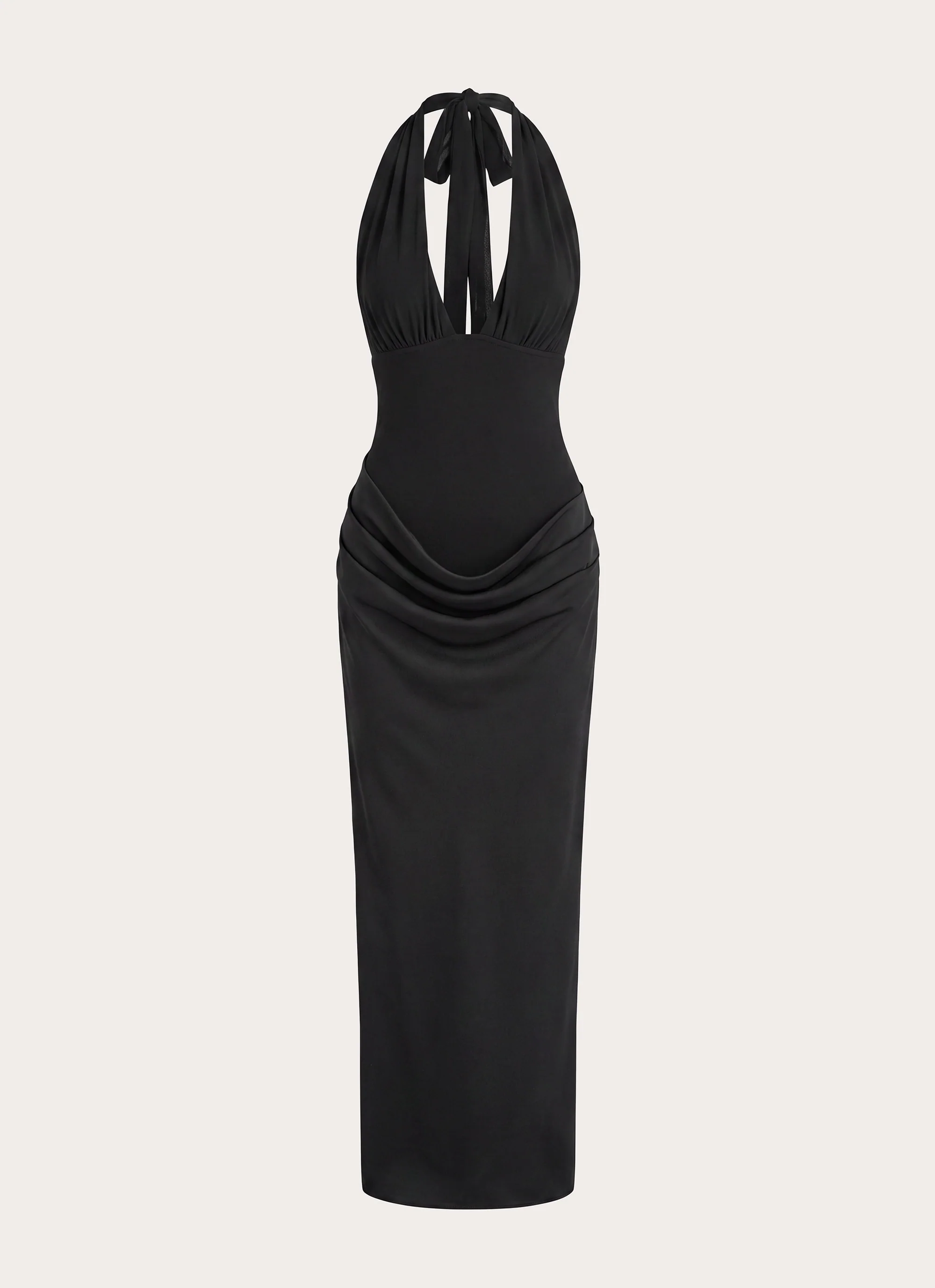 Emaretta Halter Maxi Dress - Black