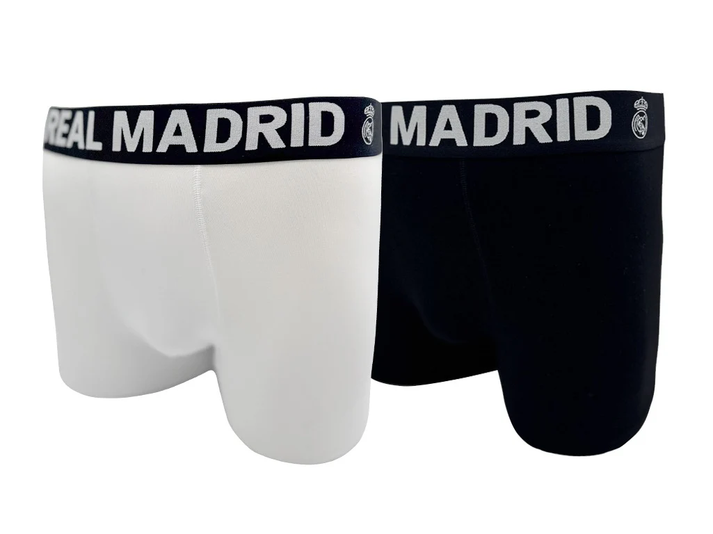 Mens 2 Pack Boxers Black/White