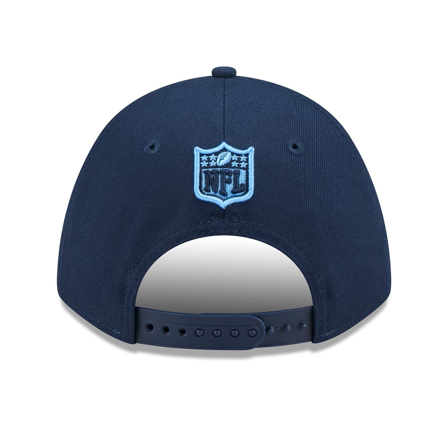 Tennessee Titans NFL Team Logo New Era 9FORTY M-Crown Snapback Cap Navy