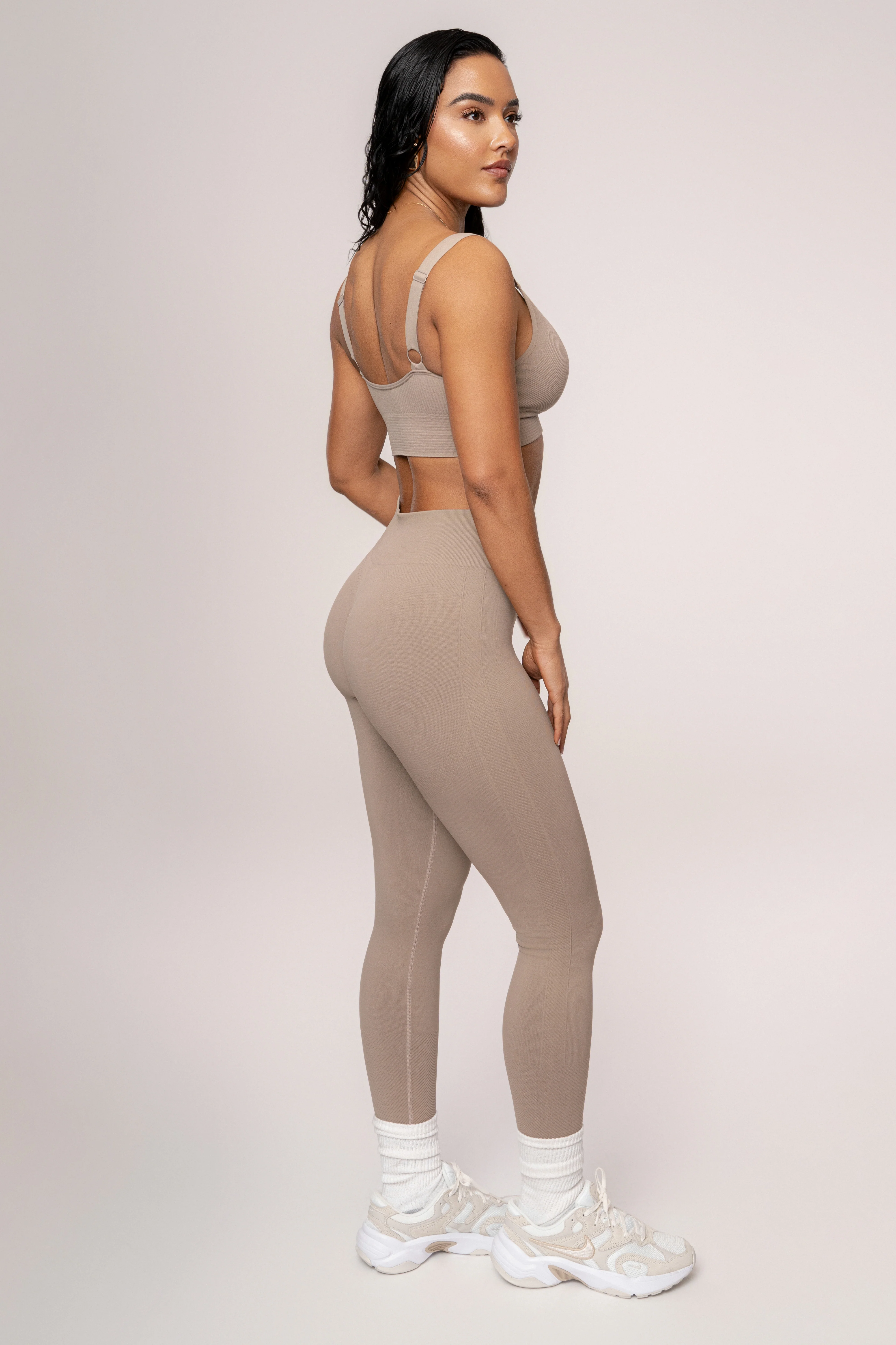Beige New Flow Active Top