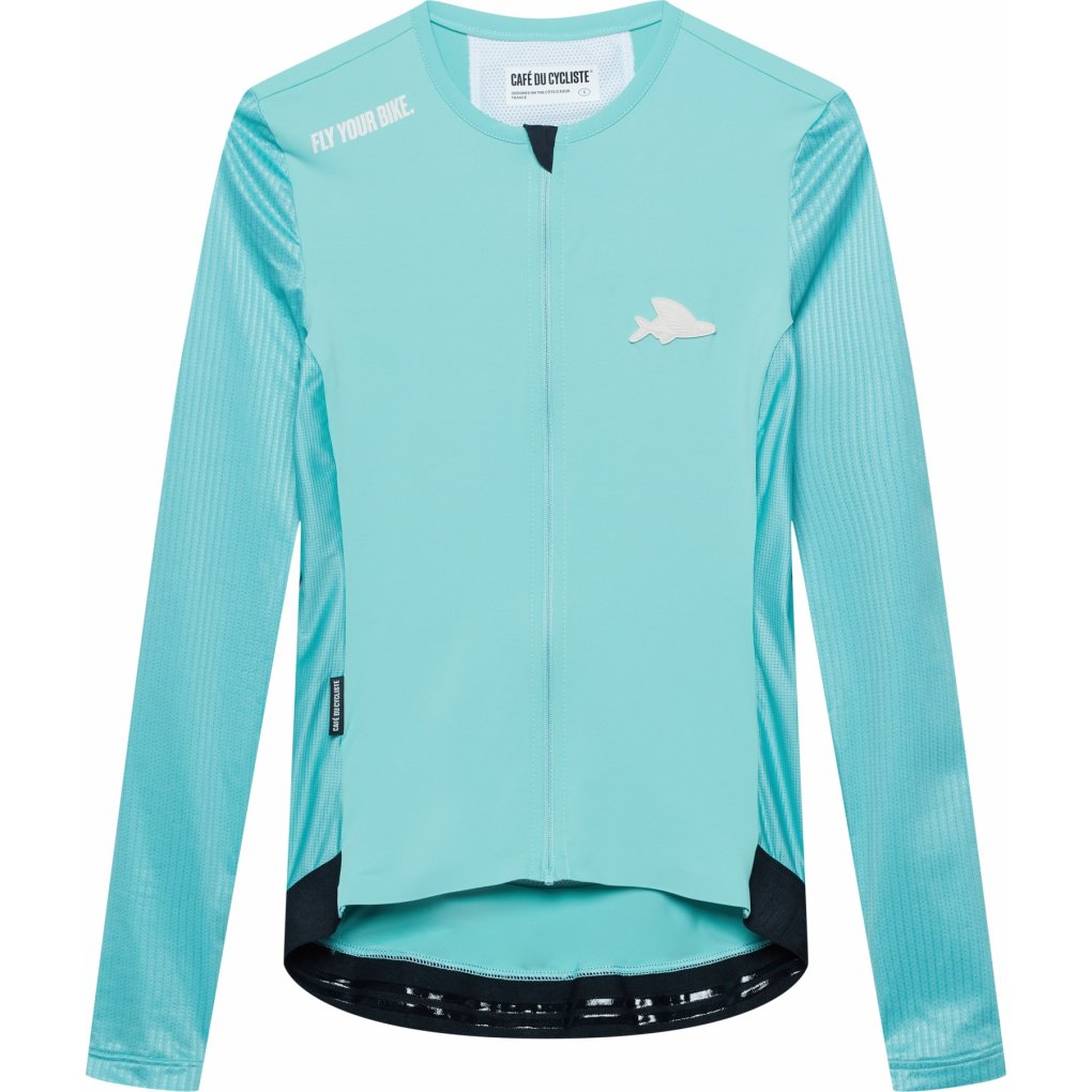 Café du Cycliste Roxane Long Sleeve Jersey Women - riviera blue