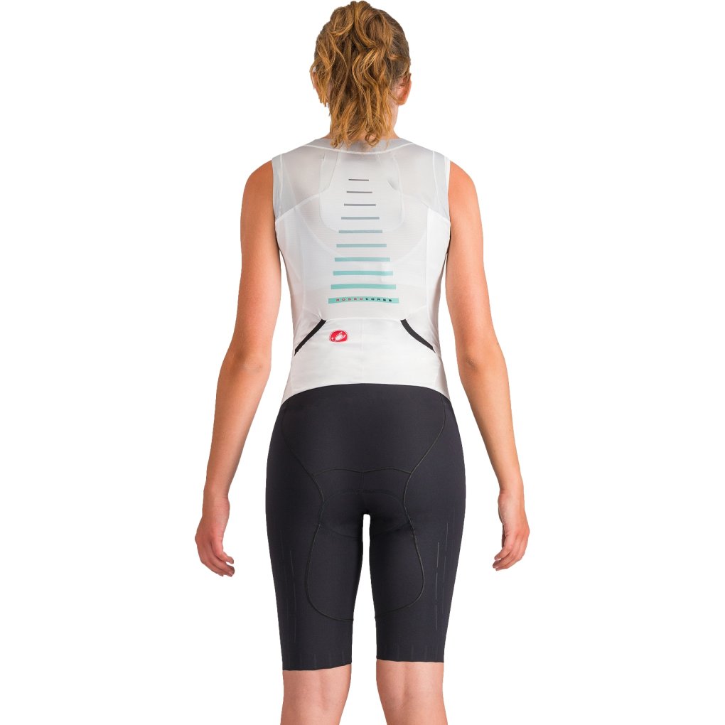 Castelli Free Sanremo 3 Suit Sleeveless Women - white/black 101