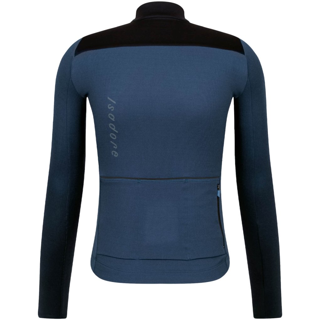 Isadore Signature Wind Block Long Sleeve Jersey Men - mood indigo