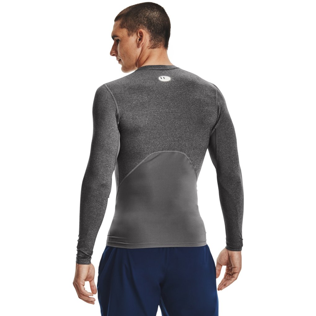Under Armour HeatGear® Armour Long Sleeve Shirt Men - Carbon Heather/Black