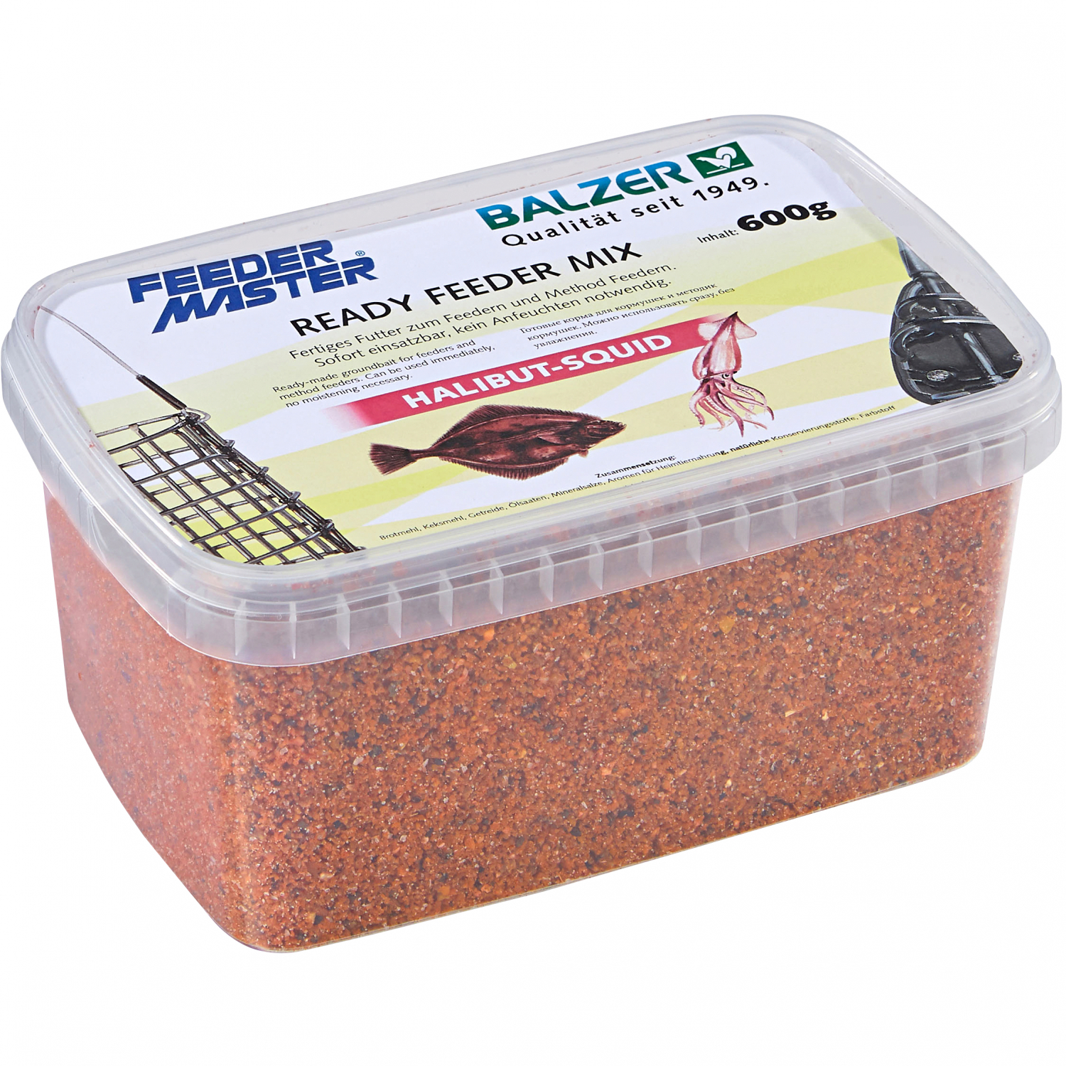 Balzer Bait Feeder Master Ready Mix (Halibut Squid)