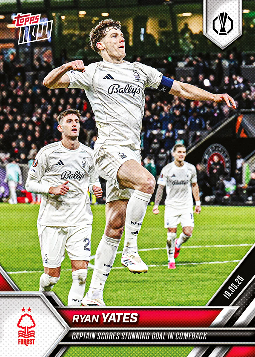 Ryan Yates - 2025-26 UEL Topps NOW® - Card 23 - PR: 180