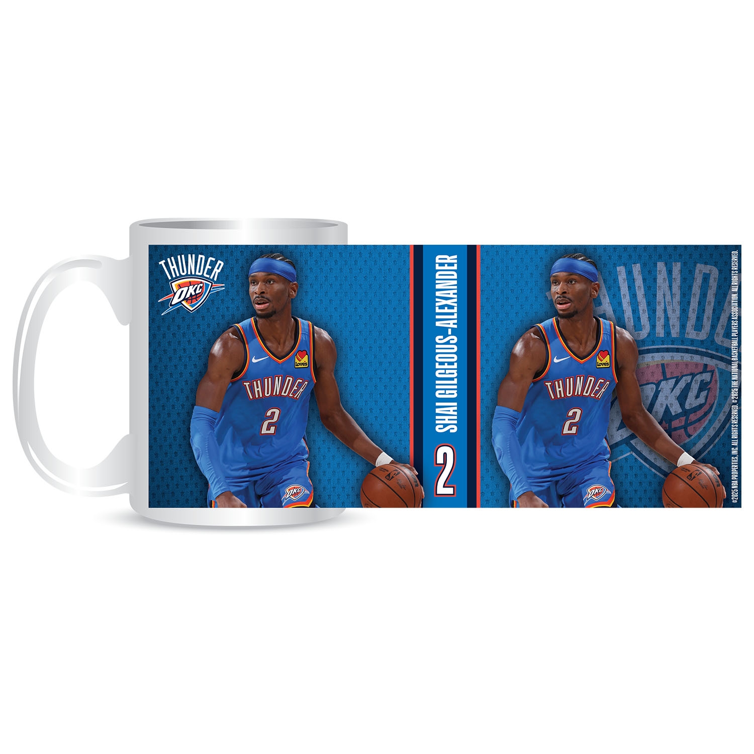 Shai Gilgeous-Alexander Oklahoma City Thunder Player NBA Mug (330 ml)