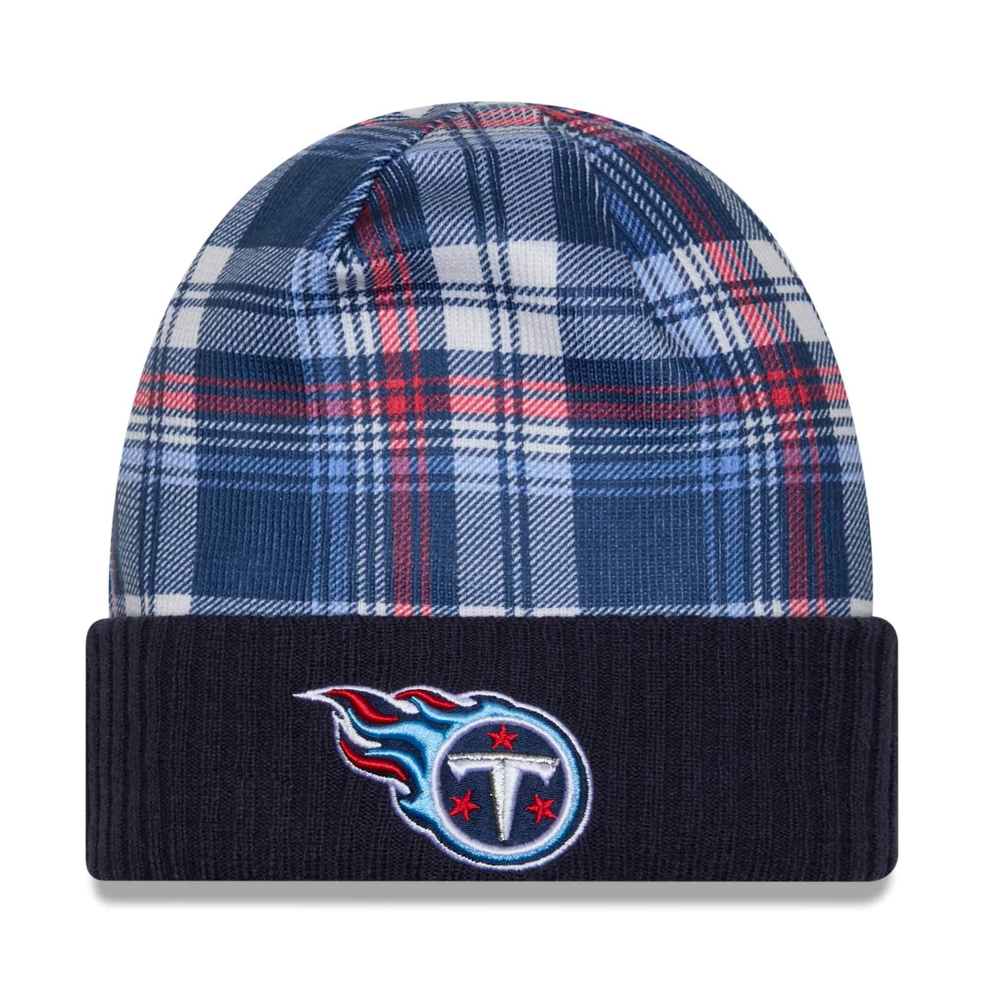 Tennessee Titans 2024 NFL Sideline Statement New Era Knit Hat Navy
