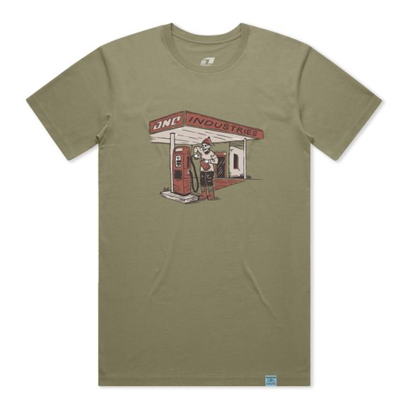 Short Sleeve T-Shirt One Industries ONE STATION - Brown / GreenRef: OI0348