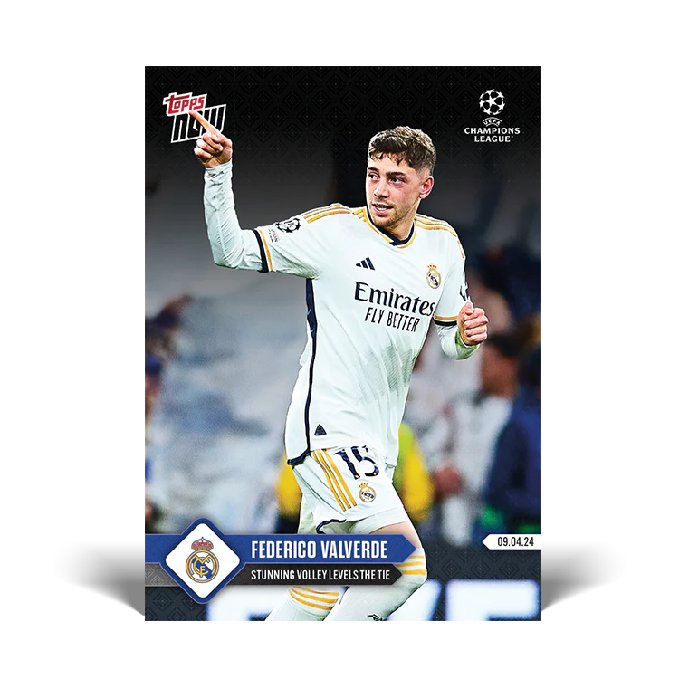 Federico Valverde - Stunning volley levels the tie - 23/24 UCL TOPPS NOW® Card 111